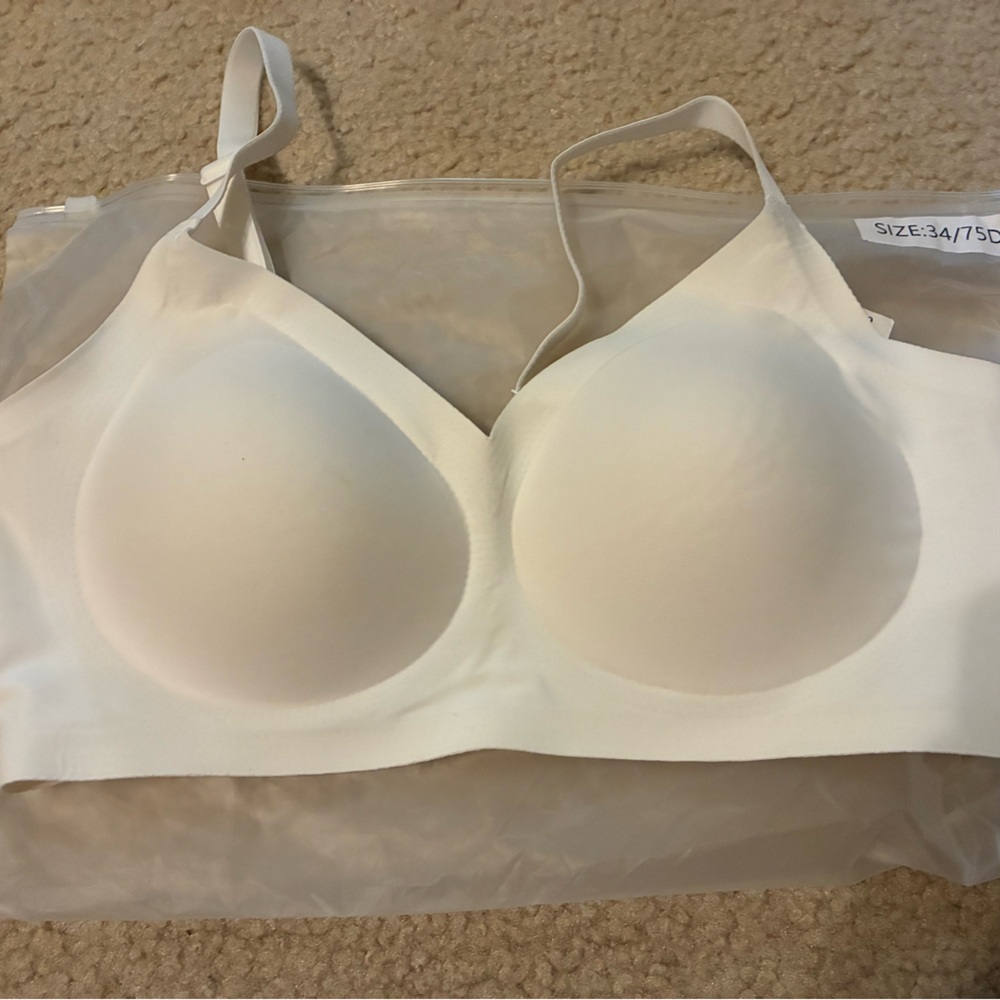 Shapermint Cream Seamless Bra